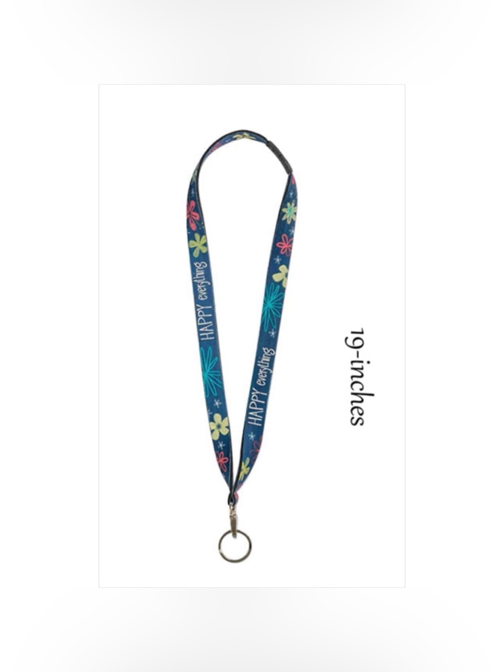 Happy Everything Katie Doucette Neoprene Lanyard Keychain